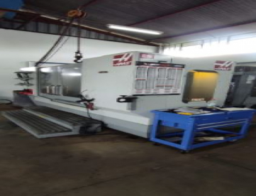 Foto: CENTRO DE USINAGEM HORIZONTAL HAAS - ES-5-4AX - ANO 2009