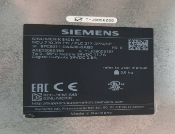 Foto: CNC SINUMERIK 840DSL NCU 710.3B SIEMENS 6FC5371-0AA30-0AB0