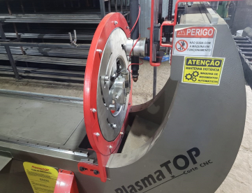 Foto: MAQUINA DE CORTE PLASMA CNC PARA TUBOS - PLASMA TOP - ANO 2021