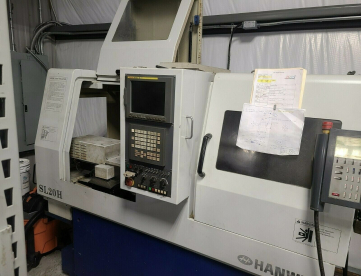 Foto: TORNO CNC CABEÇOTE MOVEL HANWHA SL20H -ANO 2004