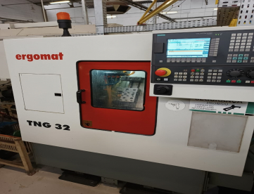 Foto: TORNO AUTOMÁTICO CNC - TIPO "GANG" - ERGOMAT - TNG32 - ANO 2013 - COM ALIMENTADOR DE BARRAS