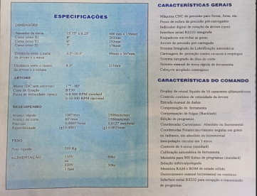 Foto: FRESADORA CNC - DYNA MYTE 2800 - 203 X 152 X 178 -ANO