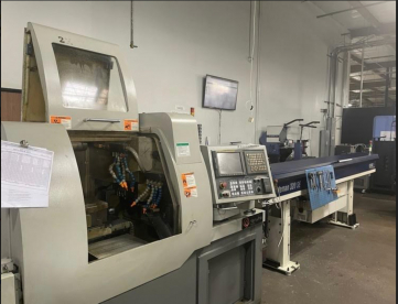 Foto: TORNO AUTOMÀTICO CNC CABEÇOTE MOVEL MARCA HANWHA MODELO XD20H -ANO 2007