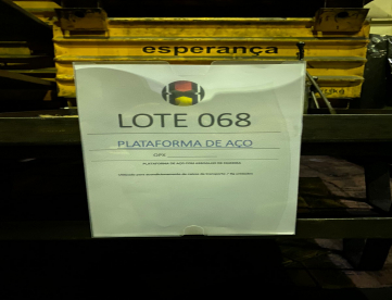 Foto: LOTE RF 0068 - PLATAFORMAS DE AÇO - PARA MOVIMENTAÇÃO DE PEÇAS - 89 UNIDADES DISPONÍVEIS