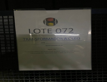Foto: LOTE RF 0072 - TRANSFORMADOR A ÓLEO