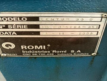 Foto: TORNO CNC - ROMI - CENTUR 30D - ANO 2000 - GANG TOOLS - COMANDO MACH 9- 430 x 500 MM