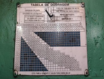 Foto: DOBRADEIRA HIDRAULICA RIO NEGRO 4000MM X 400 T X 4 MTS  - DOBRA 12MM- MAQUINA MUITO CONSERVADA