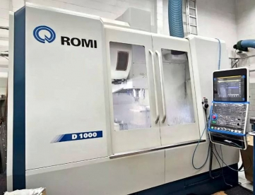 Foto: CENTRO DE USINAGEM VERTICAL - ROMI - D1000 - ANO 2019 - 1000 x 610 x 640MM - COMANDO FANUC