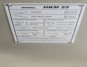 Foto: METALEIRA HIDRAULICA SAHINLER - TURQUIA - HKM55 - 55 TONS - ANO 2012