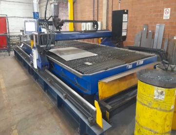 Foto: Corte Plasma CNC MESSER Modelo: TerraBlade 4.0 Ano: 2018