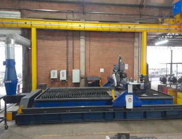 Foto: Corte Plasma CNC MESSER Modelo: TerraBlade 4.0 Ano: 2018