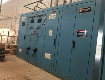 Foto: FORNO DE INDUÇÃO DUALTHERM COM RESFRIADOR KORPER E TRANSFORMADOR ITAIPU COM DOIS CADINHOS ANO 2014