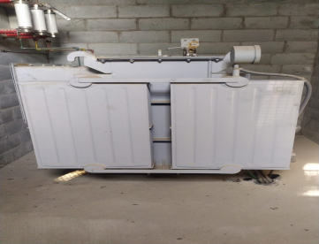 Foto: FORNO DE INDUÇÃO DUALTHERM COM RESFRIADOR KORPER E TRANSFORMADOR ITAIPU COM DOIS CADINHOS ANO 2014