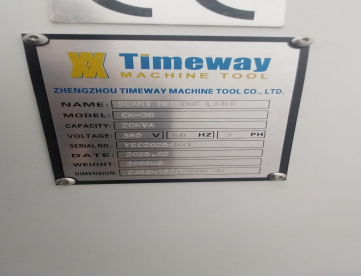 Foto: Torno CNC  - TIMEWAY - CK36 - SIEMENS 808D - ALTA PERFORMANCE