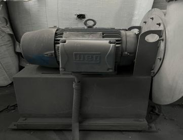 Foto: EXAUSTOR CENTRIFUGO COLETOR DE PÓ - MOD. EC 400/II - COMPLETO C/ MOTOR E TUBULAÇÃO