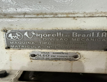 Foto: RETÍFICA CILÍNDRICA - VIGORELLI - RUV300 x 2000