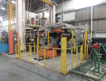 LINHA DESBOBINADOR E ENDIREITADEIRA DE CHAPAS - 1500MM X 2MM - COM NR12 -BOBINAS ATÉ 18 TONS -SCHULLER