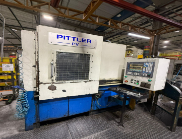 TORNO CNC VERTICAL - PITTLER - PV250 - ANO 2010 - TORNEÁVEL 300 MM