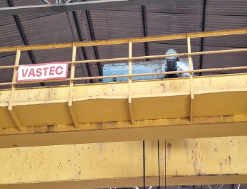 Foto: PONTE ROLANTE VASTEC VIGA DUPLA -VÃO 16 MTS X 15 TONS - COMPLETA COM COLUNAS E TRILHOS