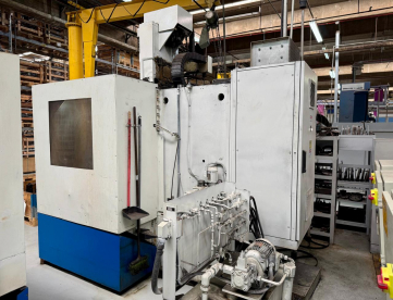 Foto: TORNO VERTICAL CNC - ROMI - V90 - COMANDO MACH9 - PLACA HIDRÁULICA 920 MM - COM NR12