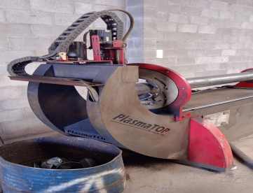 MÁQUINA DE CORTE PLASMA CNC PARA TUBOS - PLASMA TOP - ANO 2023