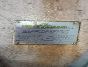 Foto: DOBRADEIRA HIDRÁULICA - BRAFFEMAN - PVH1225 - 22 TONELADAS