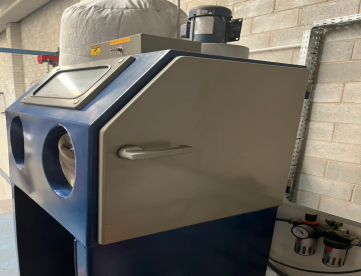 Foto: CABINE DE JATO DE AREIA