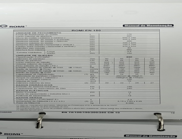 Foto: INJETORA DE PLASTICOS ROMI - MODELO EN150 -150 TONELADAS -MAQUINA MUITO NOVA -ANO 2014