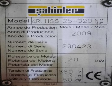 Foto: CALANDRA HIDRÁULICA CN - SAHINLER - 4RHSS 25-3320 - NC - COMPRIMENTO ÚTIL 2.550 MM x 20 MM
