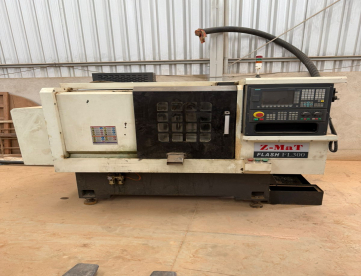 TORNO CNC - TIPO GANG - Z-MAT - FLASH FL300 - ANO 2017 - COM EIXO Y + ALIMENTADOR DE BARRAS