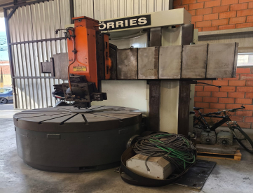 TORNO VERTICAL CNC - DORRIES - 1600MM PLACA - 1800MM PASSAGEM - 1150MM ALTURA - COMANDO SIEMENS