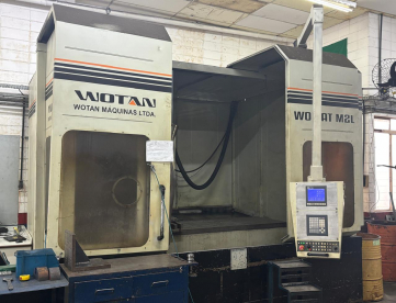 Foto: FRESADORA CNC BANCO FIXO - WOTAN - WOMAT M2L - 2000 x 1000 x 850 MM - MÁQUINA MUITO CONSERVADA - ANO 2000