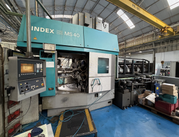 TORNO AUTOMÁTICO MULTIFUSO - INDEX - MS40 - 6 FUSOS - ANO 2013 - DUPLO COMANDO SIEMENS - COM ALIMENTADOR DE BARRAS