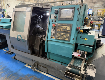 TORNO AUTOMÁTICO CNC - INDEX - ABC - DUPLA TORRE - ANO 2014 - COMANDO FANUC - COM ALIMENTADOR DE BARRAS