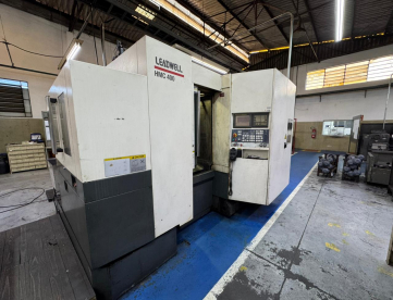 CENTRO DE USINAGEM HORIZONTAL - DUPLO PALLET 400 x 400 MM - LEADWELL - HCM400 - ANO 2006 - CURSOS 560 x 510 x 510 MM