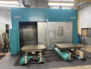 CENTRO DE USINAGEM HORIZONTAL - GROB - BZ1250 - DE GRANDE PORTE PARA PRODUÇÃO - COM 4 PALETE CURSO 2500 X 1600 X 1350 MM - ANO 2002