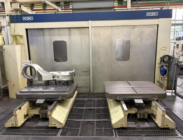 Foto: CENTRO DE USINAGEM HORIZONTAL - DUPLO PALLET - GROB - BZ1250 - ANO 2001 - COM NR12 - PALLET 1600 x 1600 MM - CURSOS 2.500 x 1.700 x 1.200 MM