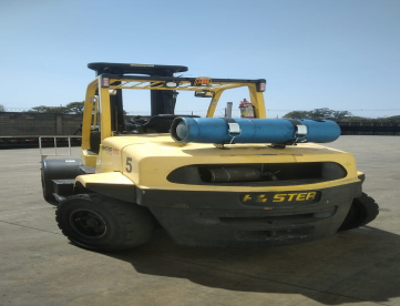 Foto: EMPILHADEIRA  A GAS - HYSTER - 155 FT  - 7 TONELADAS - ANO 2014