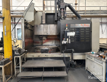 TORNO VERTICAL CNC - YUSHINE - VL 1600 ATC+C - 1800 X 1350 - COM MAGAZINE DE 16 FERRAMENTAS - COMANDO SIEMENS - ANO 2010