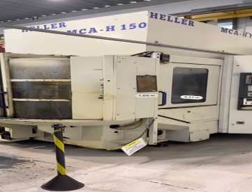 Foto: CENTRO DE USINAGEM HORIZONTAL DUPLO PALLET - HELLER - MCA-H150 - PALLET 400 X 500 - COMANDO SIEMENS - ANO 1999