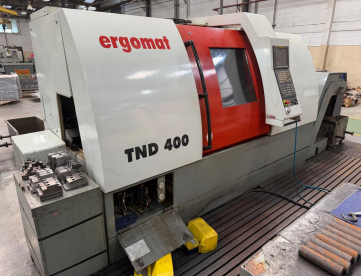 CENTRO DE TORNEAMENTO - ERGOMAT - TND400 - ANO 2007 - 450 x 900 MM - COMANDO FANUC
