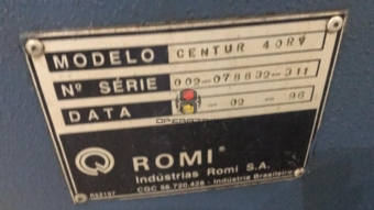 Foto: torno romi cnc centur 40rv