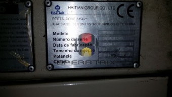 Foto: INJETORA DE PLASTICO HAITIAN HTF 58 X ANO 2007